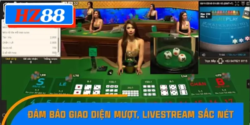 Đảm bảo giao diện mượt, livestream sắc nét