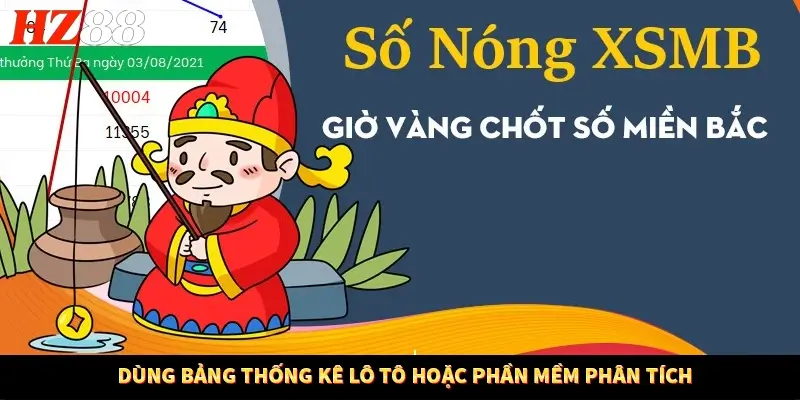 Dùng bảng thống kê lô tô hoặc phần mềm phân tích